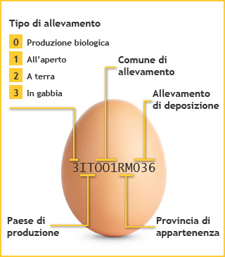 Carta d'Identità delle uova Fonte: Ministero della Salute