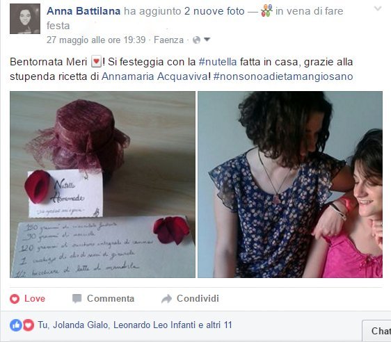 La nutella preparata da Anna: una sorpresa per sua sorella!