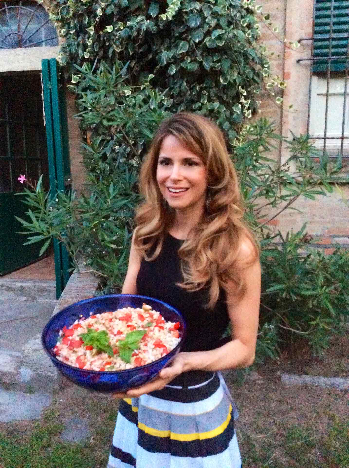 insalata fredda di farro sgombro pomodorini, ricetta facile, veloce Annamaria Acquaviva dietista nutrizionista