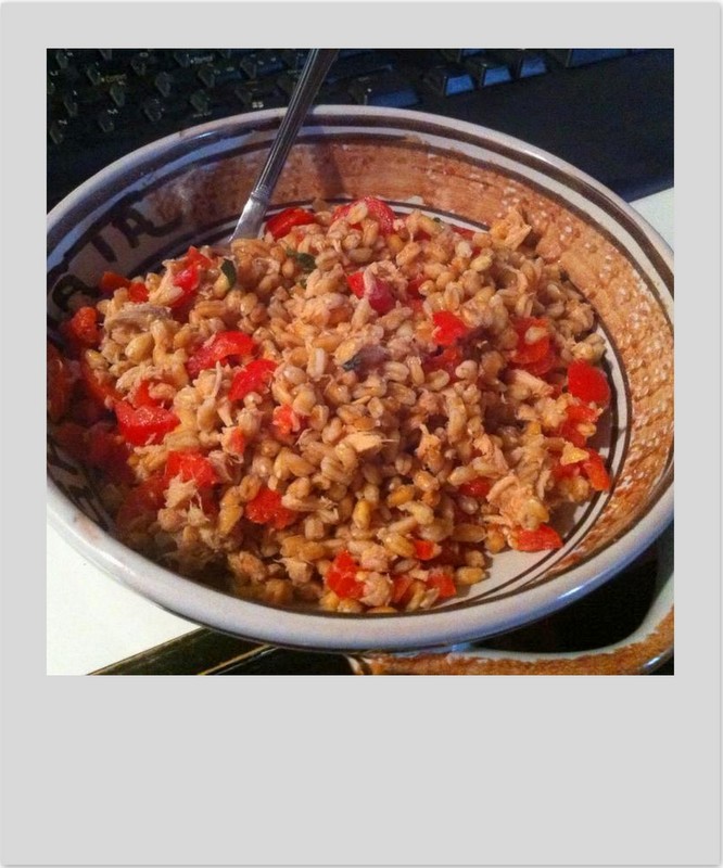 insalata di farro e pomodorini
