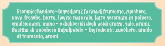 ETICHETTA PANDORO