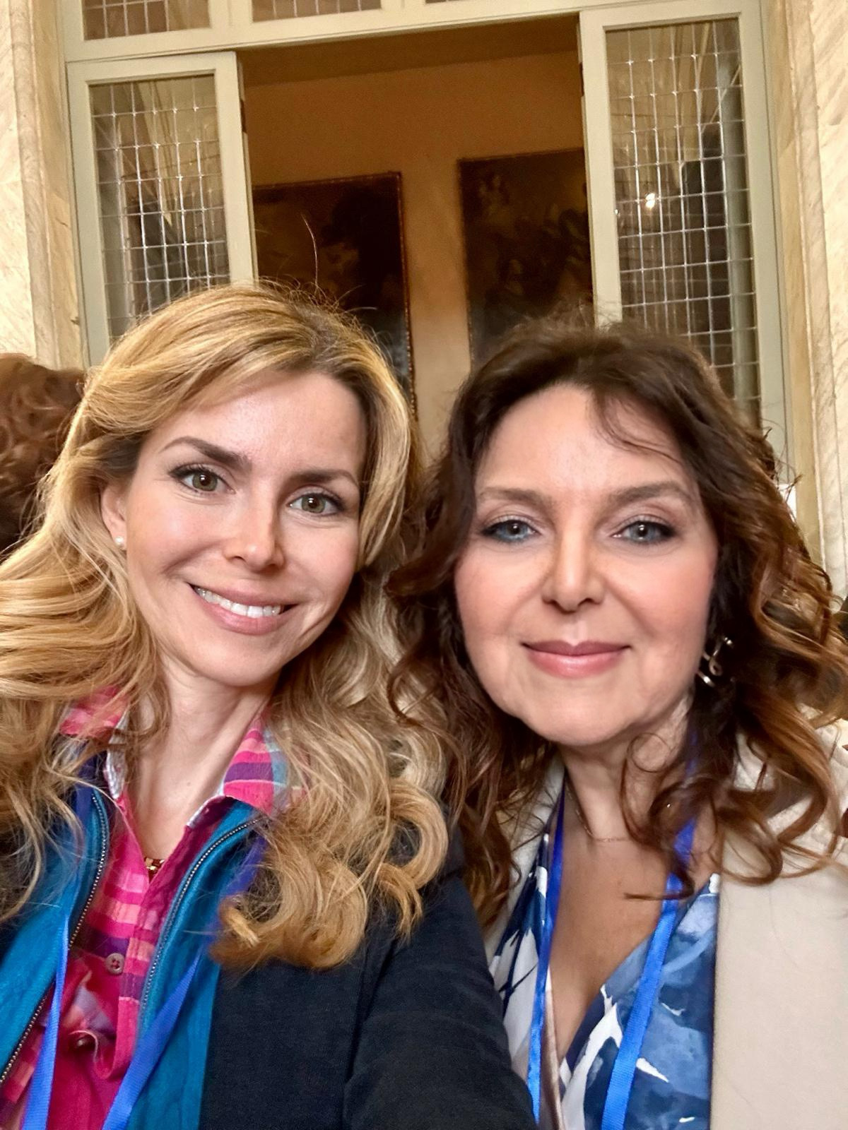 Annamaria Acquaviva with Francesca Poggiante